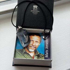 MATS JONASSON Vintage Art-Inspired Designer Necklace Pendant